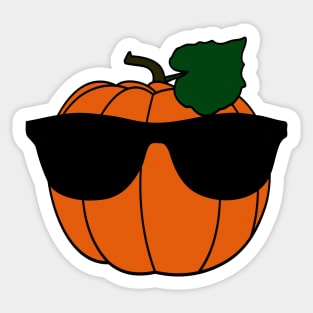 Cool Pumpkin Sticker